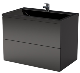 PVC МЕБЕЛ ЗА БАНЯ NAPOLI BLACK 80